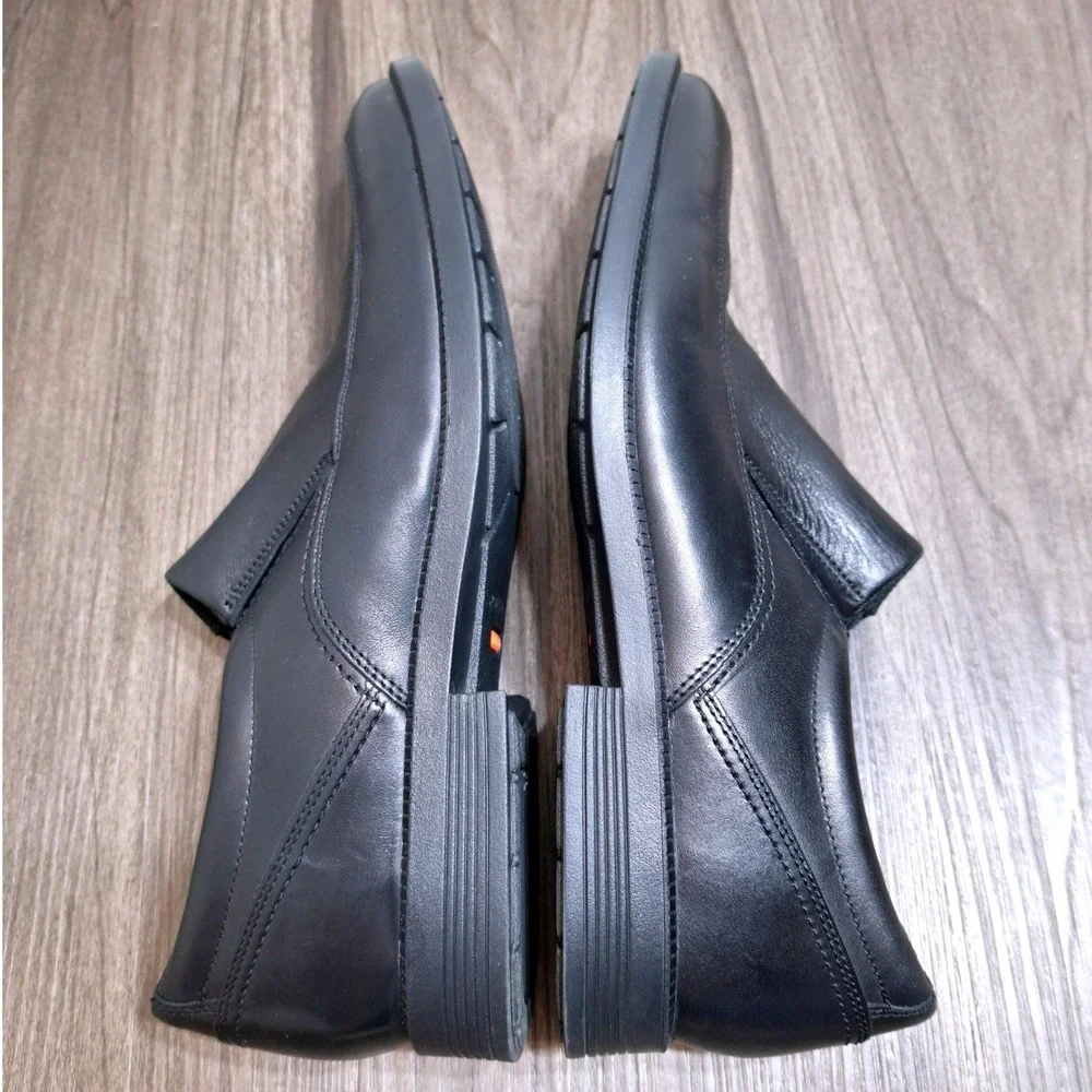 Rockport Dressports Men's 11M Black Leather Slip On Loafers CI9209 Dress Shoes